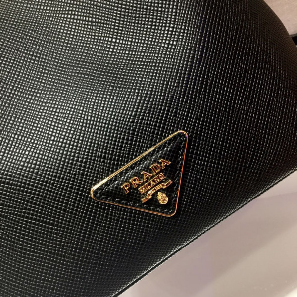 Pra*a saffiano leather bucket bag