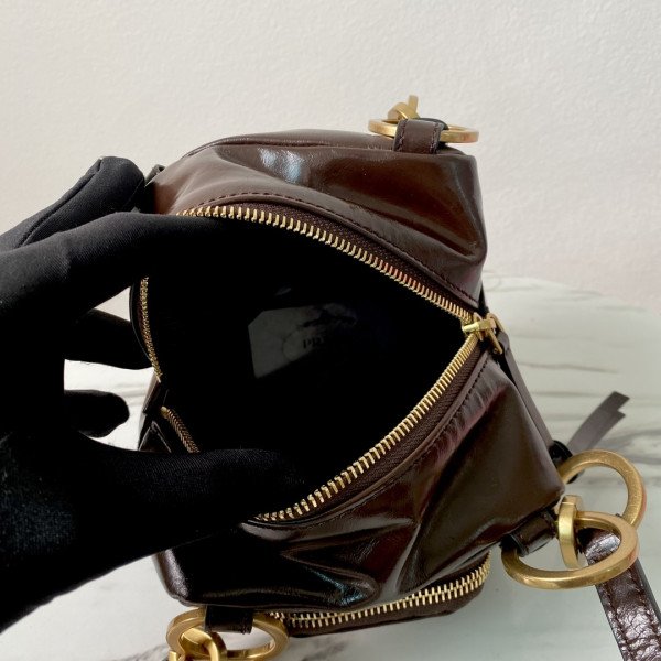 Pra*a dangle leather top-handle mini-bag