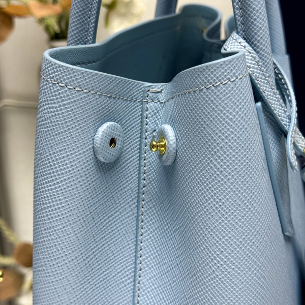 Pra*a small double saffiano leather bag