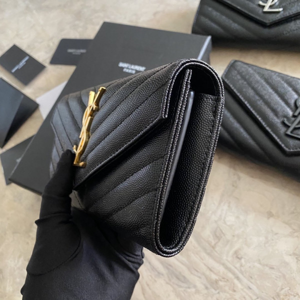 Y*L monogram large flap wallet